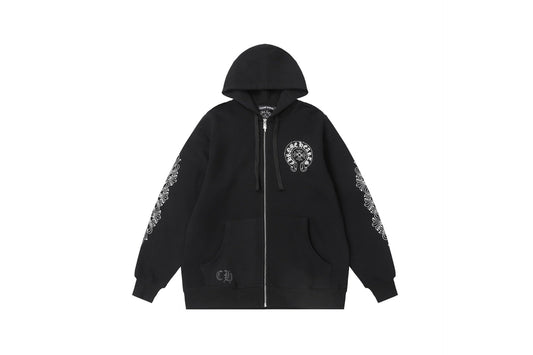 Chrome Hearts New Zip Up Hoodie -8515