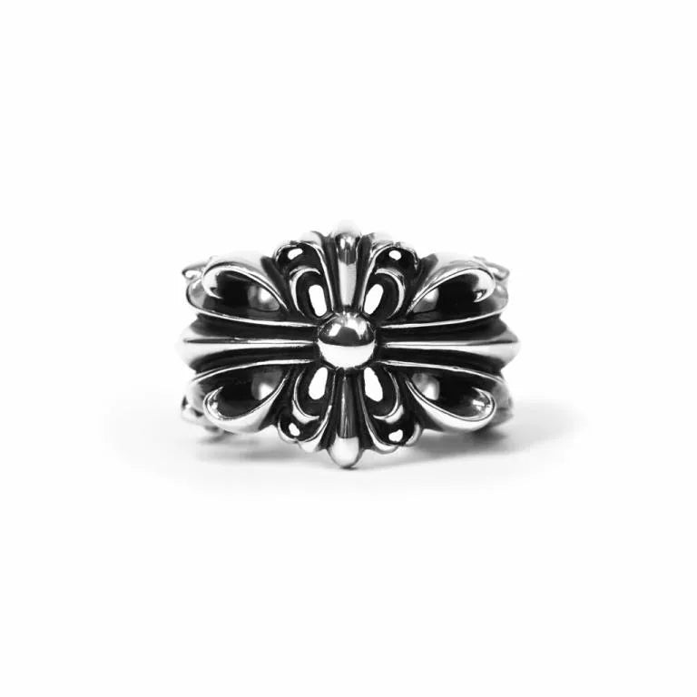 CHROME HEARTS DOUBLE FLORAL RING -1